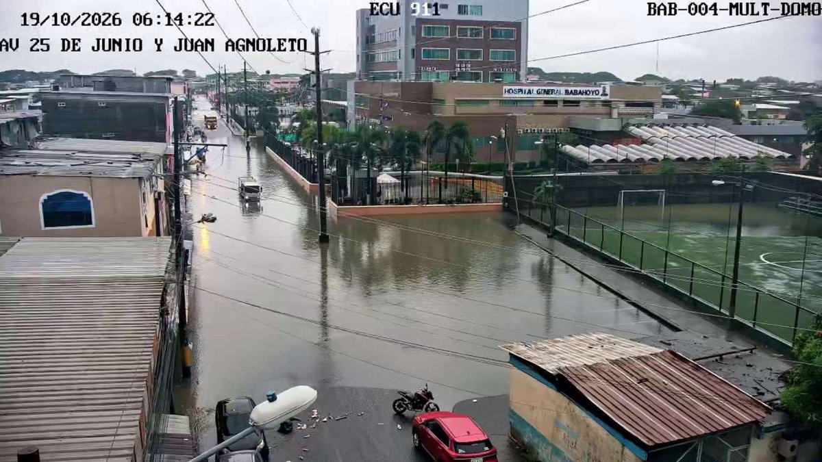 No solo es en Guayaquil: emergencias en Ecuador por lluvias este lunes