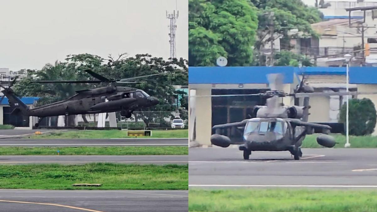 Dos helicópteros Black Hawk de Estados Unidos se suman a las operaciones de seguridad en Ecuador