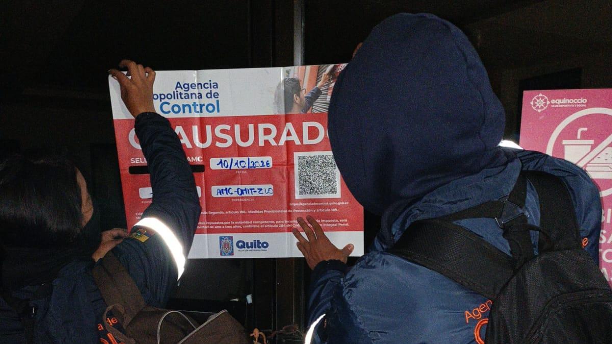 AMC clausura sede de la Asociación de Empleados del Consejo Provincial de Pichincha; gremio dice que el lugar estaba alquilado para recreación